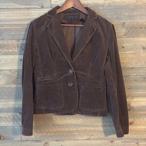 Excellent - narrow wale chocolate corduroy blazer - Medium